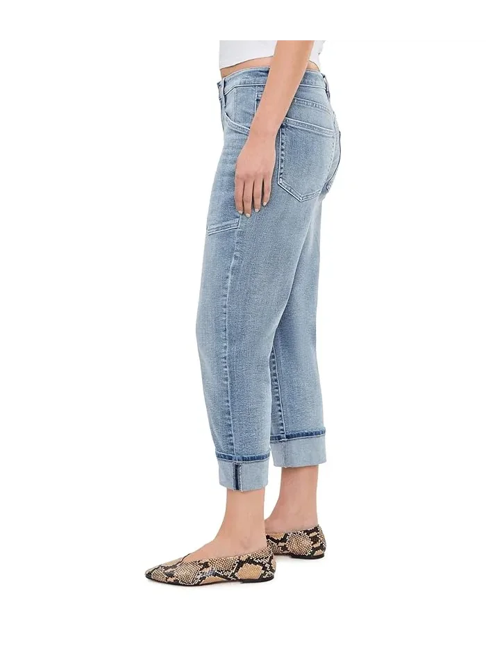 Джинсы Marley Mid-Rise Cropped Girlfriend Liverpool Los Angeles, Cruise — 3