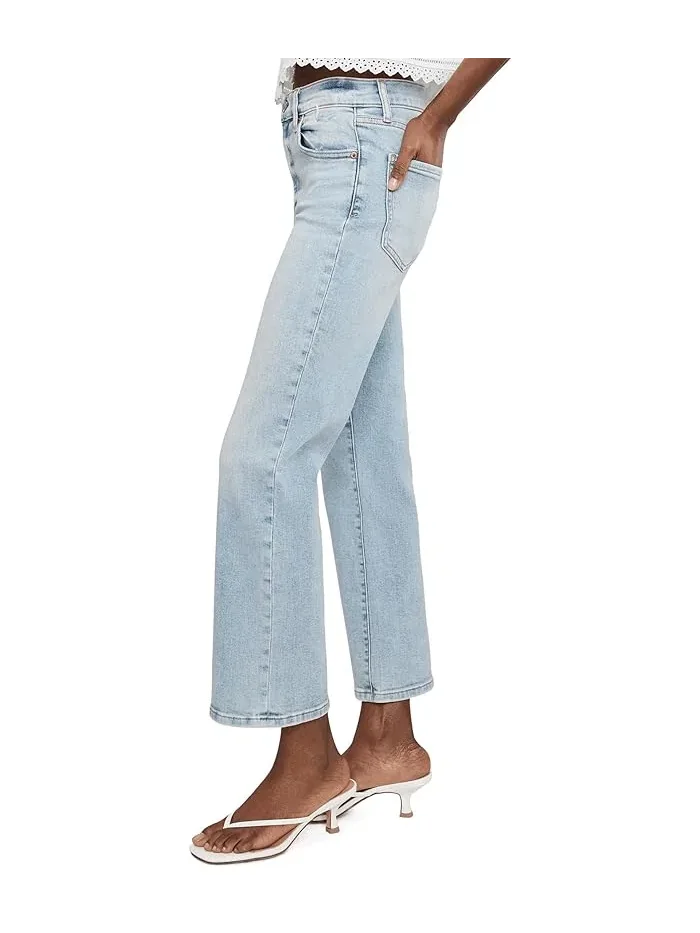Джинсы клеш с завышенной талией Shy Girl High-rise Crop Flare DAZE, Miracle — 3