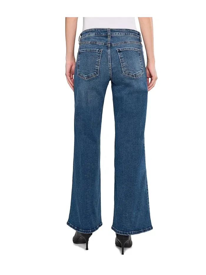 Джинсы Maya High-Rise Wide Leg KUT from the Kloth, Generous — 4