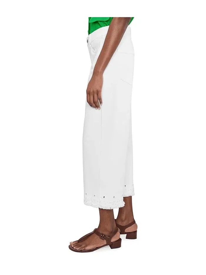 Джинсы с вышивкой Petite Mid-rise Stride Crop Wide Leg Liverpool Los Angeles, Bryce Canyon — 3