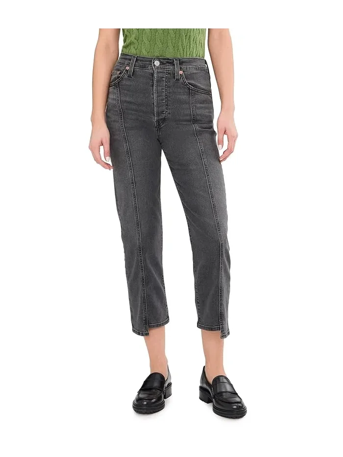 Джинсы с высокой посадкой модель Ribcage Ankle Seamed Edge Levi's Womens — 1