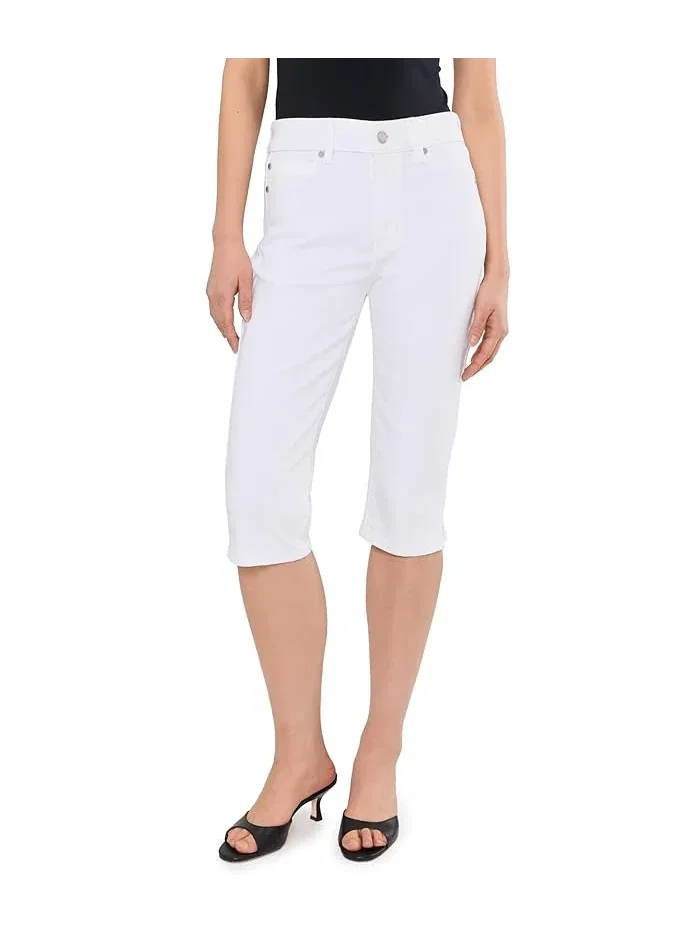 Капри джинсовые со шлицей Mid-rise Stretch Denim Capri With Slit Liverpool Los Angeles — 1