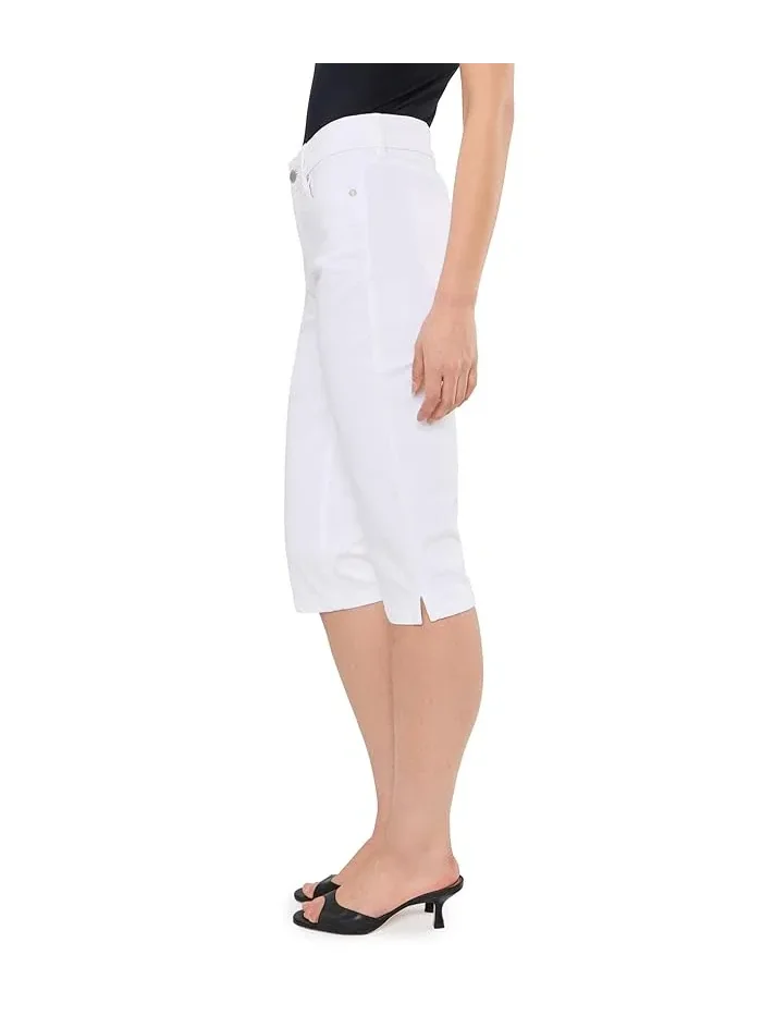 Капри джинсовые со шлицей Mid-rise Stretch Denim Capri With Slit Liverpool Los Angeles — 3