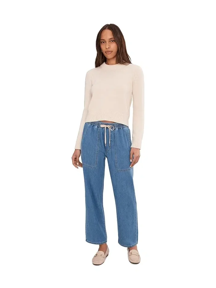Джинсы прямые Liverpool Los Angeles Easy Mid-Rise Pull-on Crop — 2