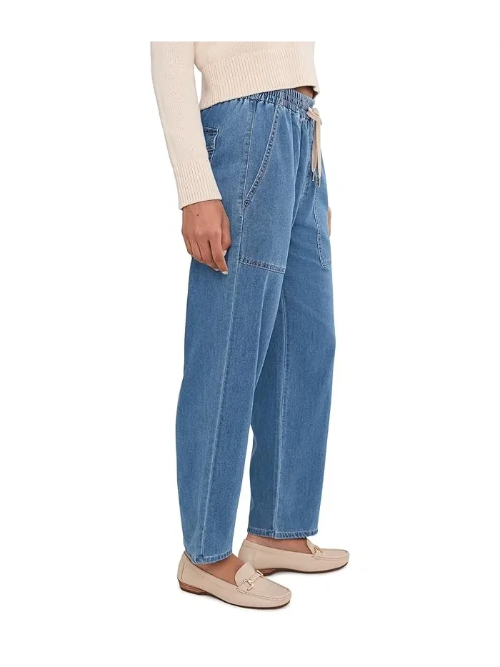 Джинсы прямые Liverpool Los Angeles Easy Mid-Rise Pull-on Crop — 3
