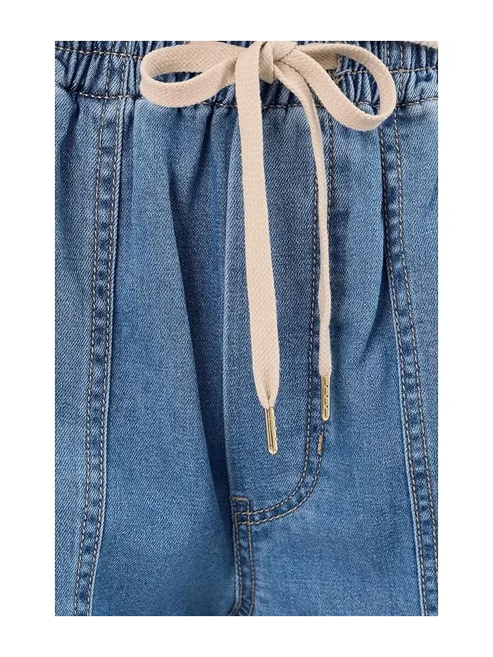 Джинсы прямые Liverpool Los Angeles Easy Mid-Rise Pull-on Crop — 5