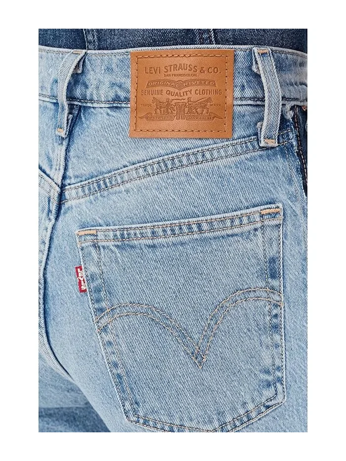 Джинсы с высокой талией прямые Ribcage Ankle Deconstructed Levi's Premium, Free Lunch — 5