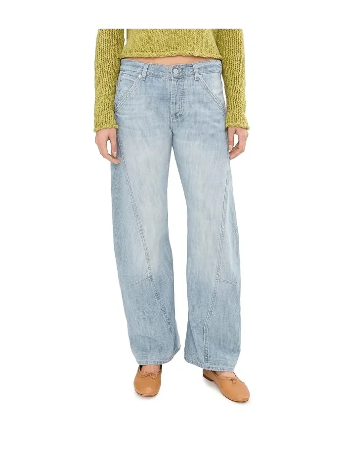 Джинсы с изогнутыми штанинами Highland Low Rise Free People, Art School — 1