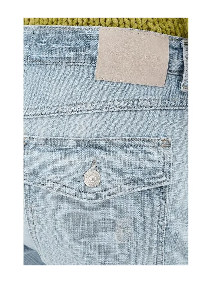 Джинсы с изогнутыми штанинами Highland Low Rise Free People, Art School — 5