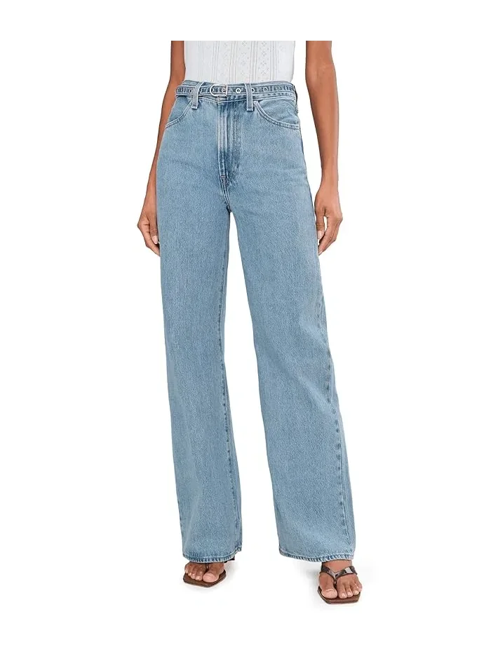 Джинсы с высокой посадкой Ribcage Wide Leg Belted Levi's Premium, Multiple Options — 1
