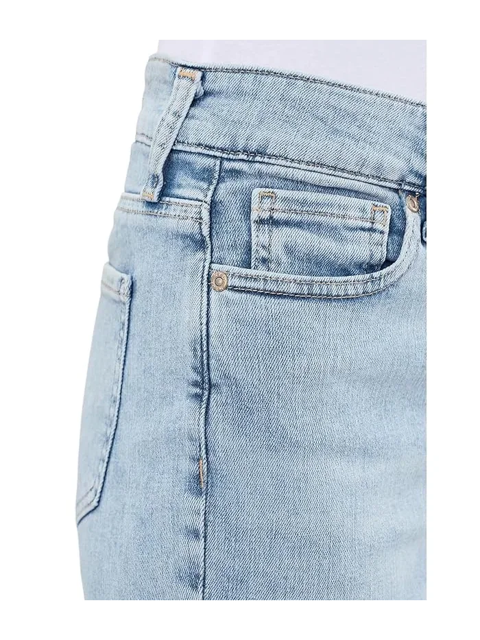 Джинсы прямого кроя из переработанного денима Re-New Denim Straight Jeans NYDJ — 5