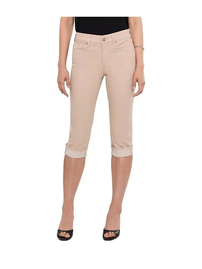 Джинсы укороченные с манжетами Petite Crop Cuff NYDJ — 1