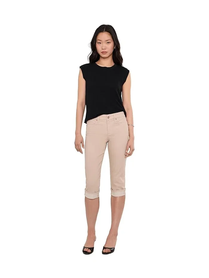 Джинсы укороченные с манжетами Petite Crop Cuff NYDJ — 2