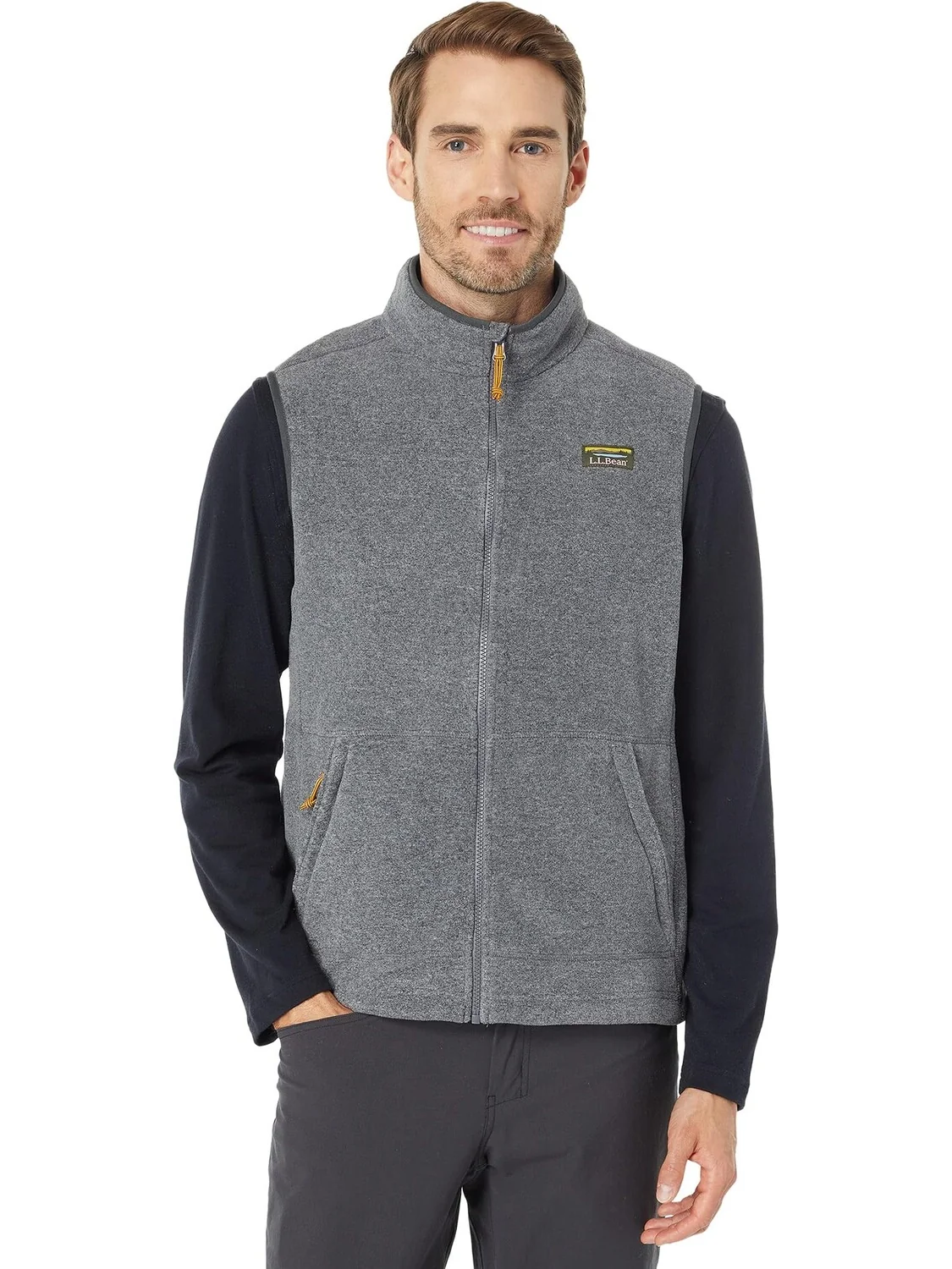 Классический флисовый жилет Mountain L.L.Bean — изображение 1 из 4, темно-серый