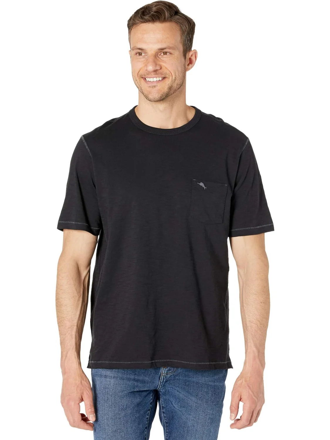 Bali Beach Crew с короткими рукавами Tommy Bahama — изображение 1 из 4, черный