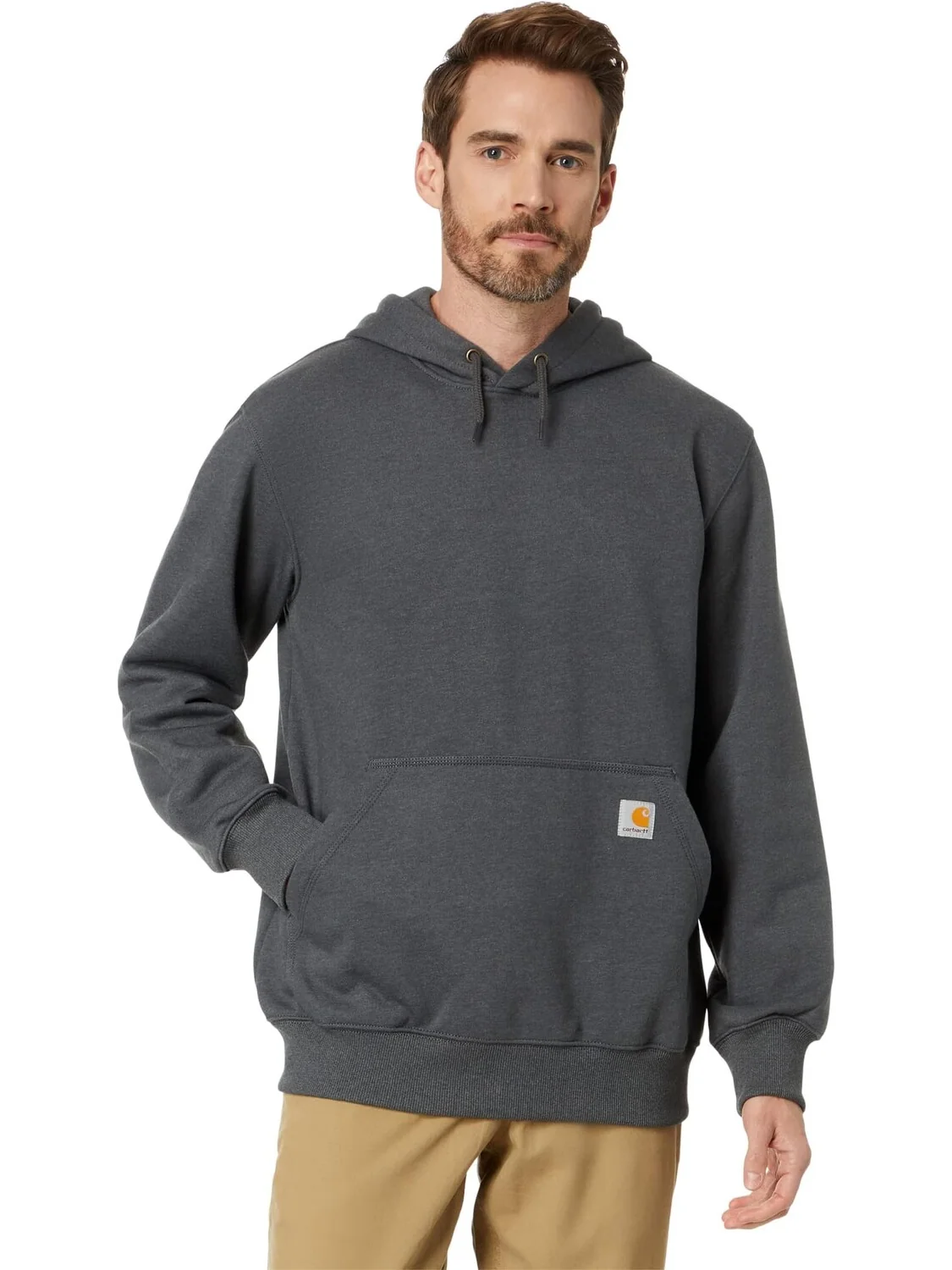 Толстовка с капюшоном Rain Defender Paxton Heavyweight Carhartt — изображение 1 из 4, серый