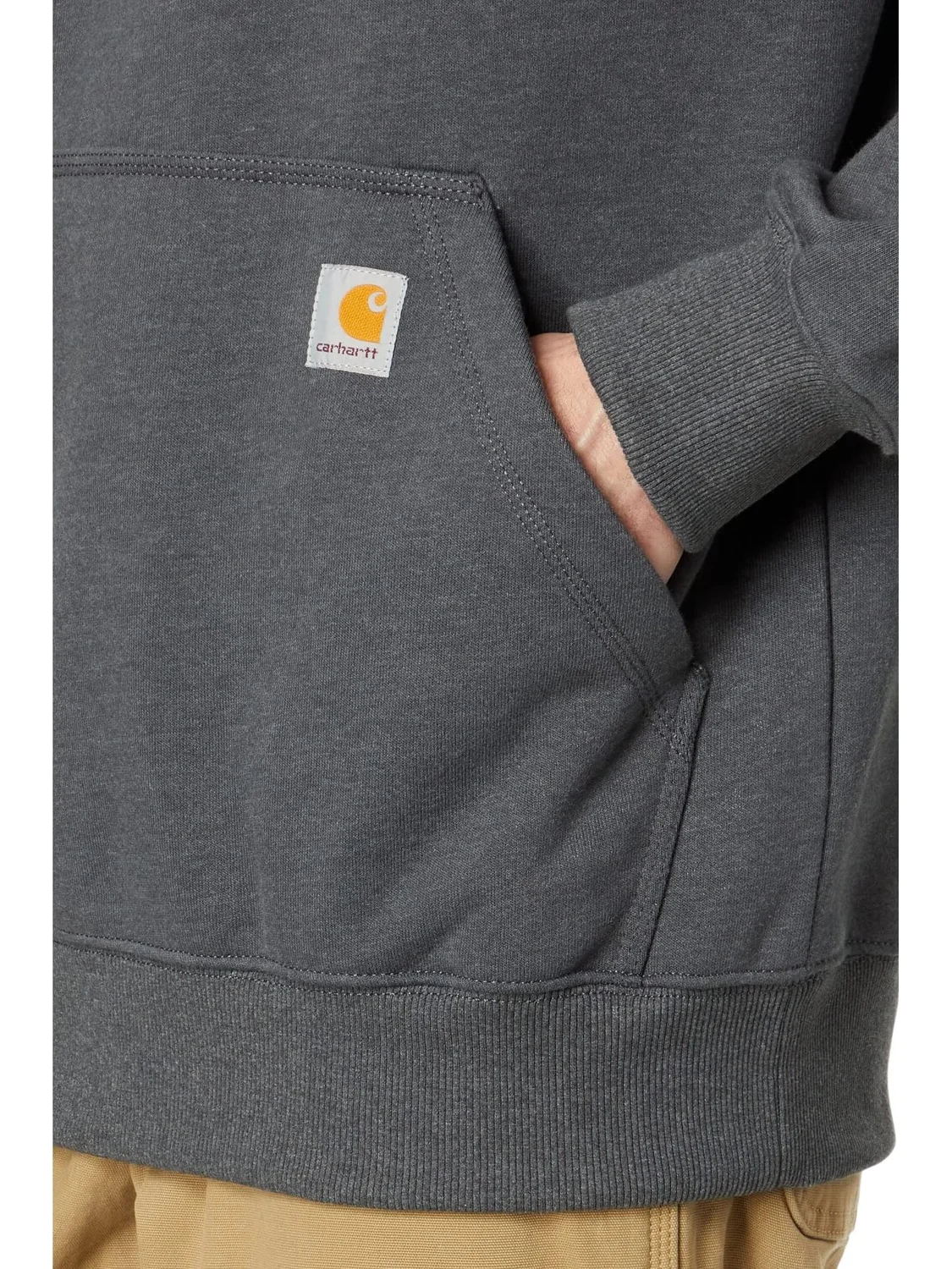 Толстовка с капюшоном Rain Defender Paxton Heavyweight Carhartt — изображение 3 из 4, серый