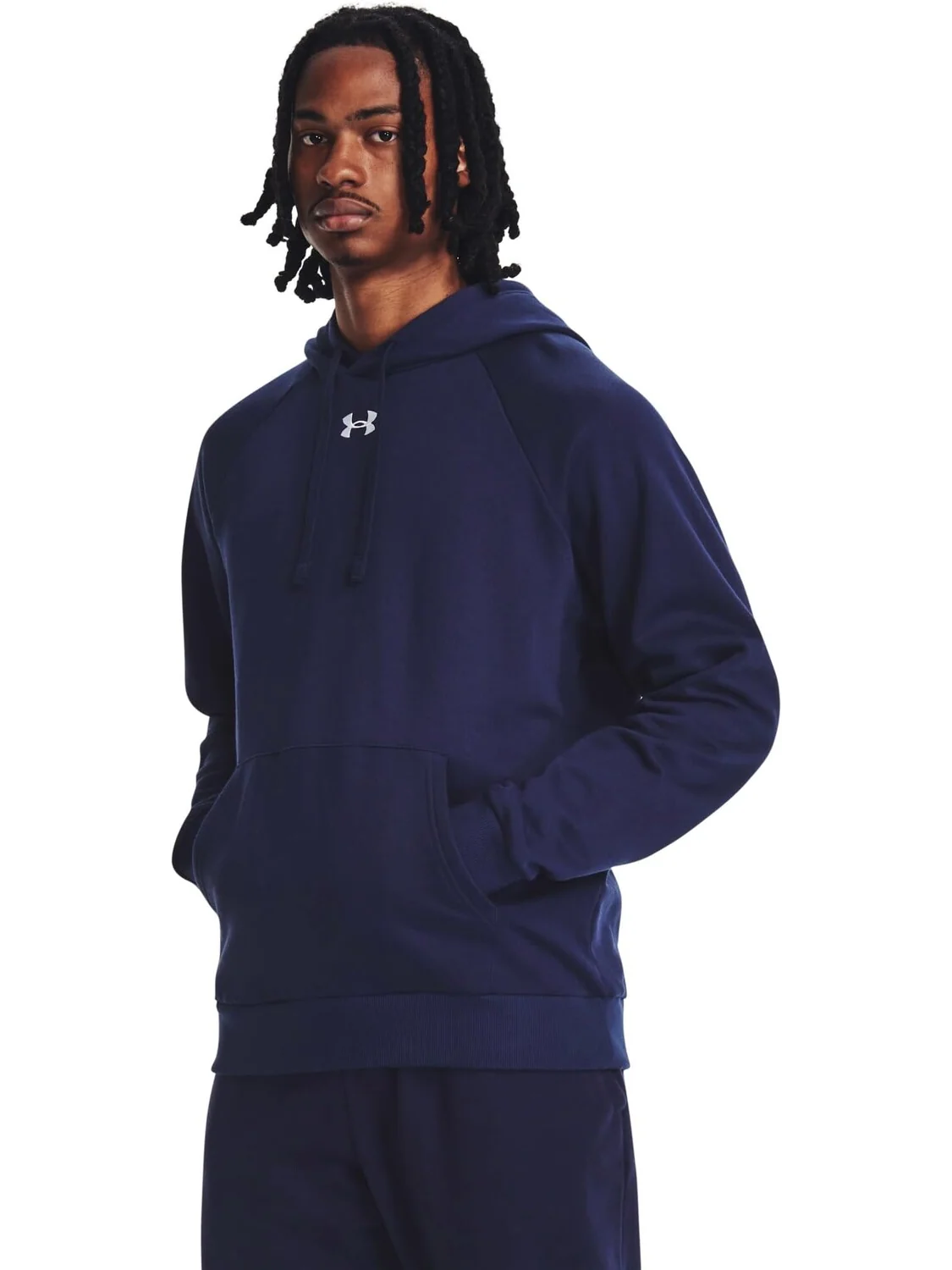 Флисовая толстовка Rival Under Armour — изображение 1 из 3, темно-синий/белый