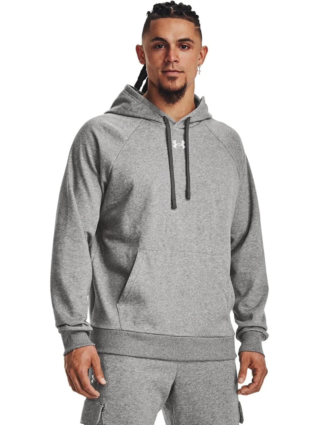 Флисовая толстовка Rival Under Armour — изображение 1 из 4, светлый/белый
