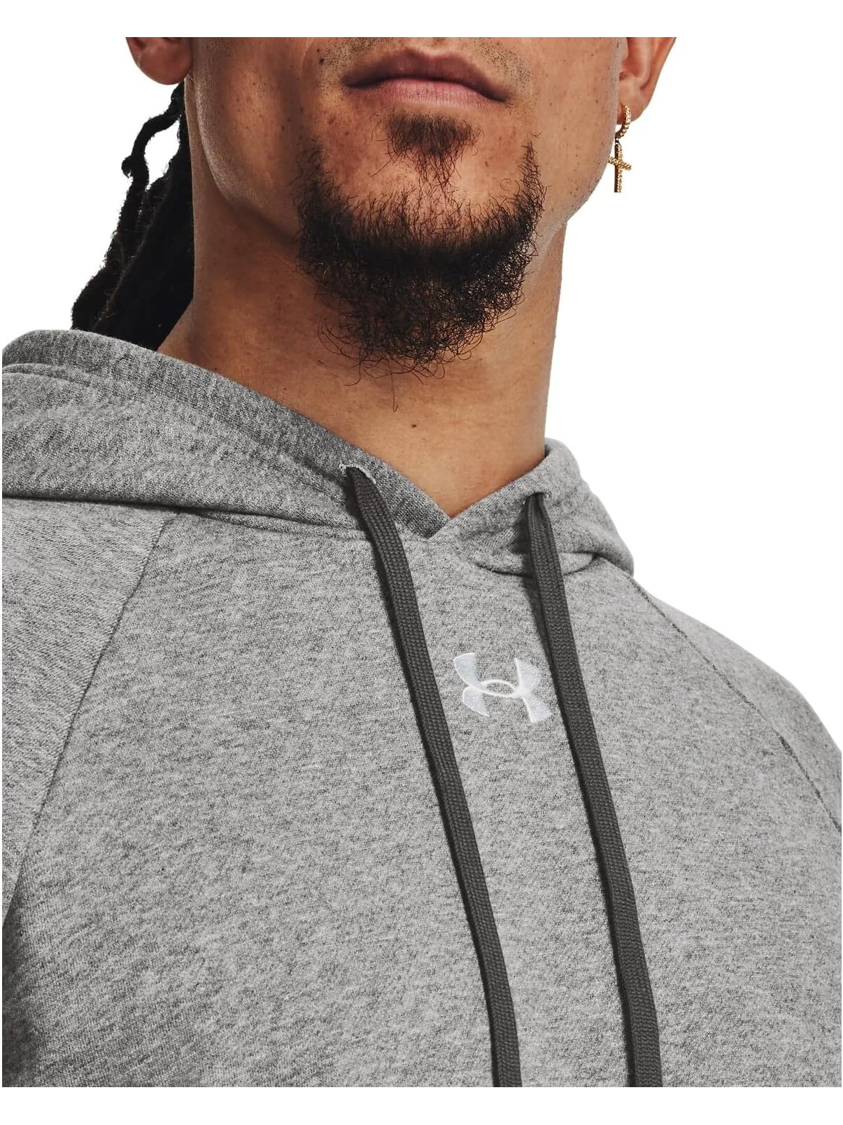 Флисовая толстовка Rival Under Armour — изображение 3 из 4, светлый/белый
