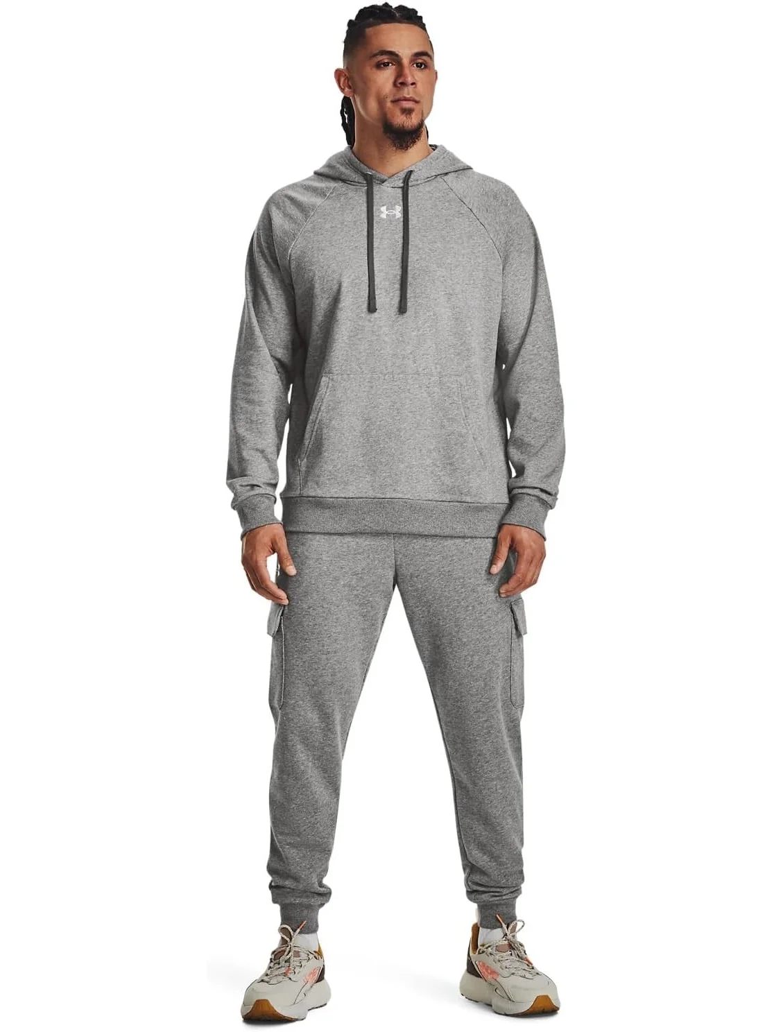 Флисовая толстовка Rival Under Armour — изображение 4 из 4, светлый/белый