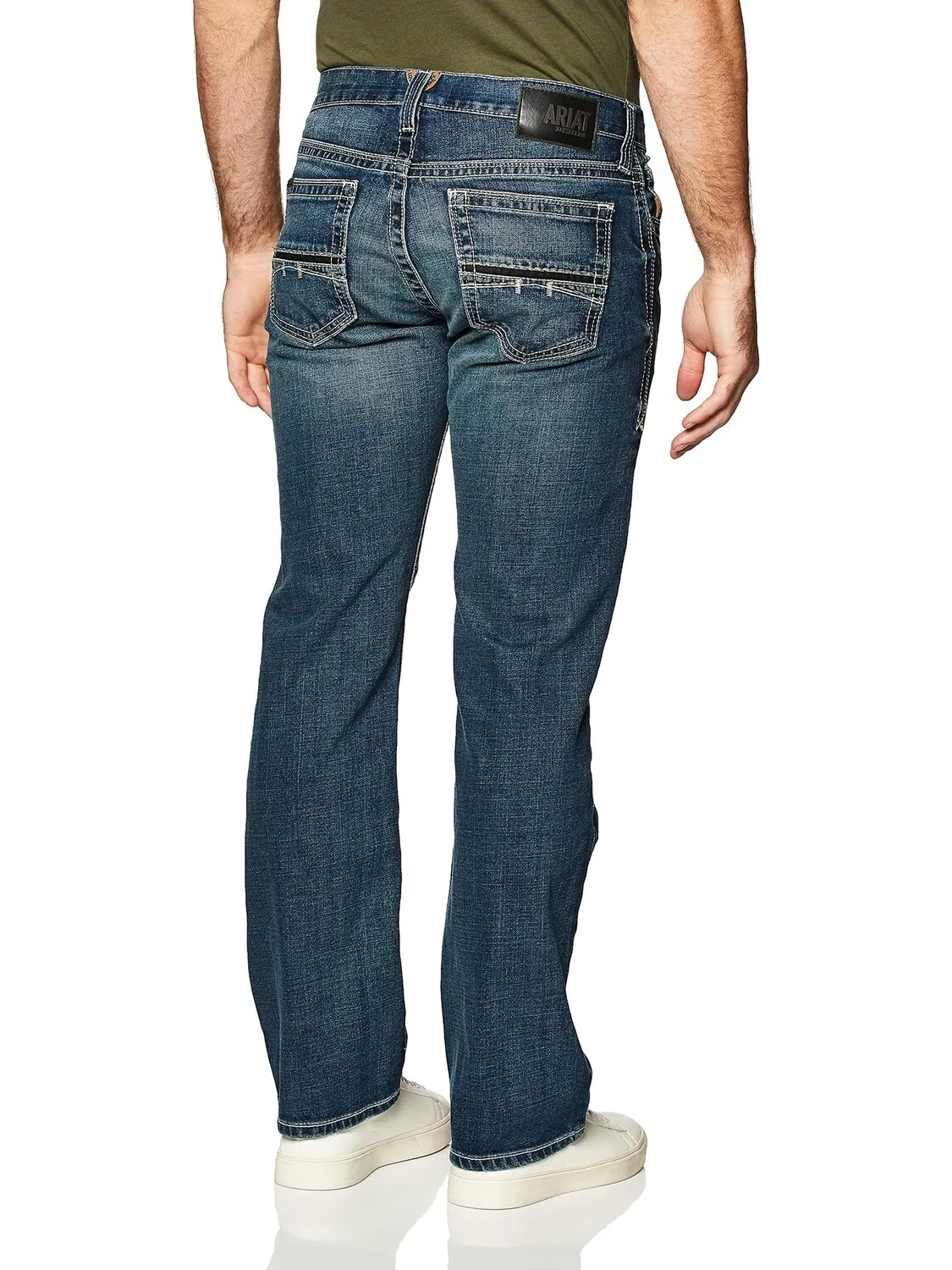 Джинсы M7 Straight Leg Coltrane Jeans in Silverton Ariat — изображение 2 из 3, серебряный