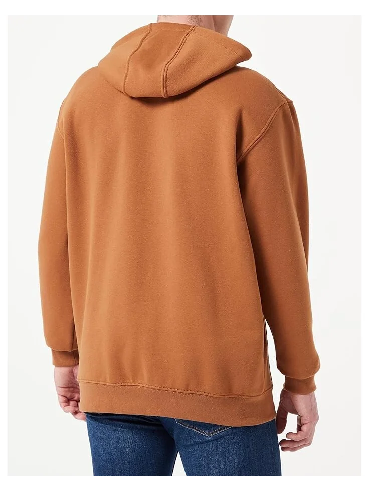 Толстовка Carhartt Midweight Signature Sleeve Logo Hooded — изображение 4 из 4, коричневый