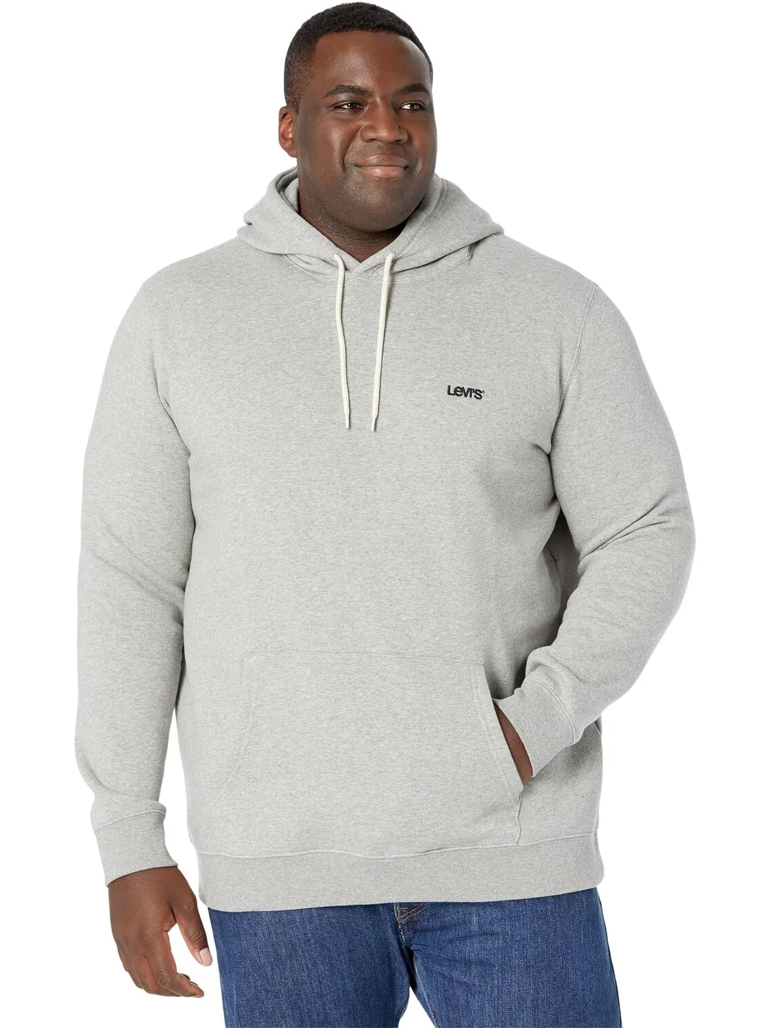 Толстовка с логотипом Big & Tall Levi's — изображение 1 из 4, серый