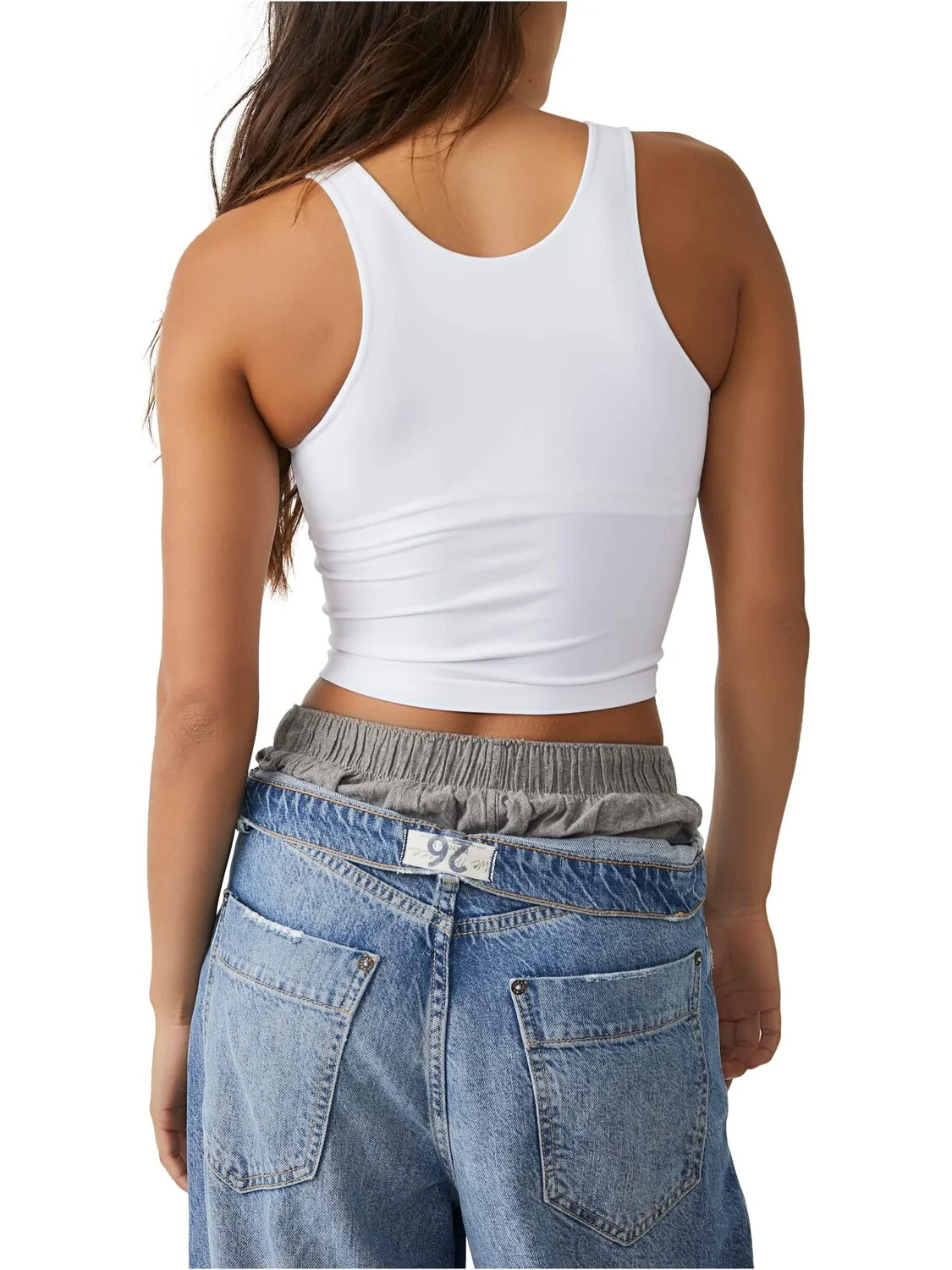 Майка Clean Lines Cami Free People — изображение 3 из 3, белый