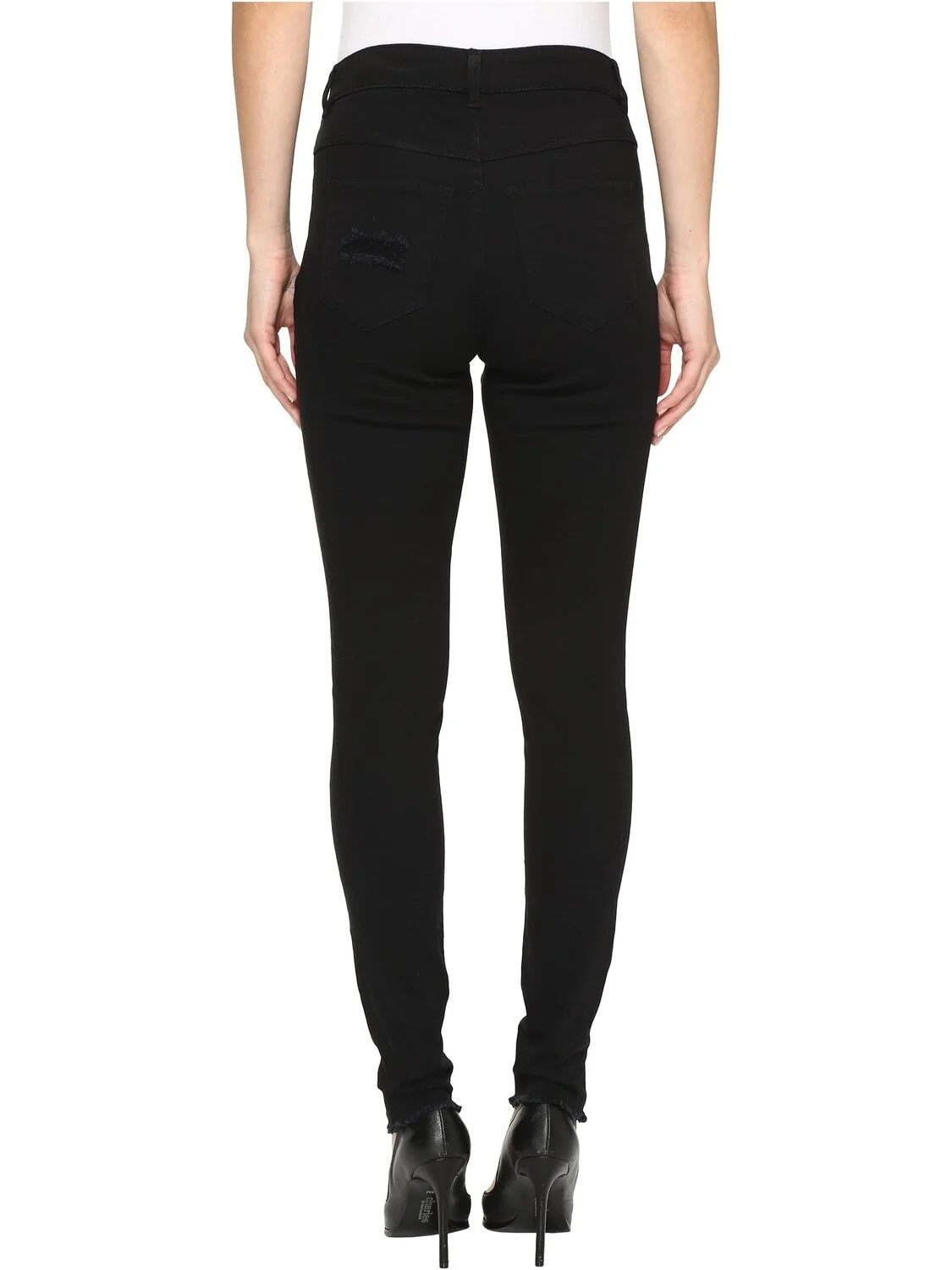 Джинсы Ripped Knee Denim Leggings HUE — изображение 3 из 4, черный