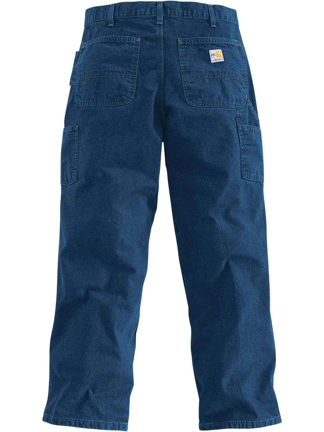Джинсы Big & Tall Flame-Resistant Signature Denim Dungarees Carhartt — изображение 2 из 6, джинсовый синий