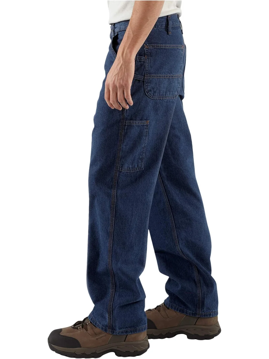 Джинсы Big & Tall Flame-Resistant Signature Denim Dungarees Carhartt — изображение 4 из 6, джинсовый синий