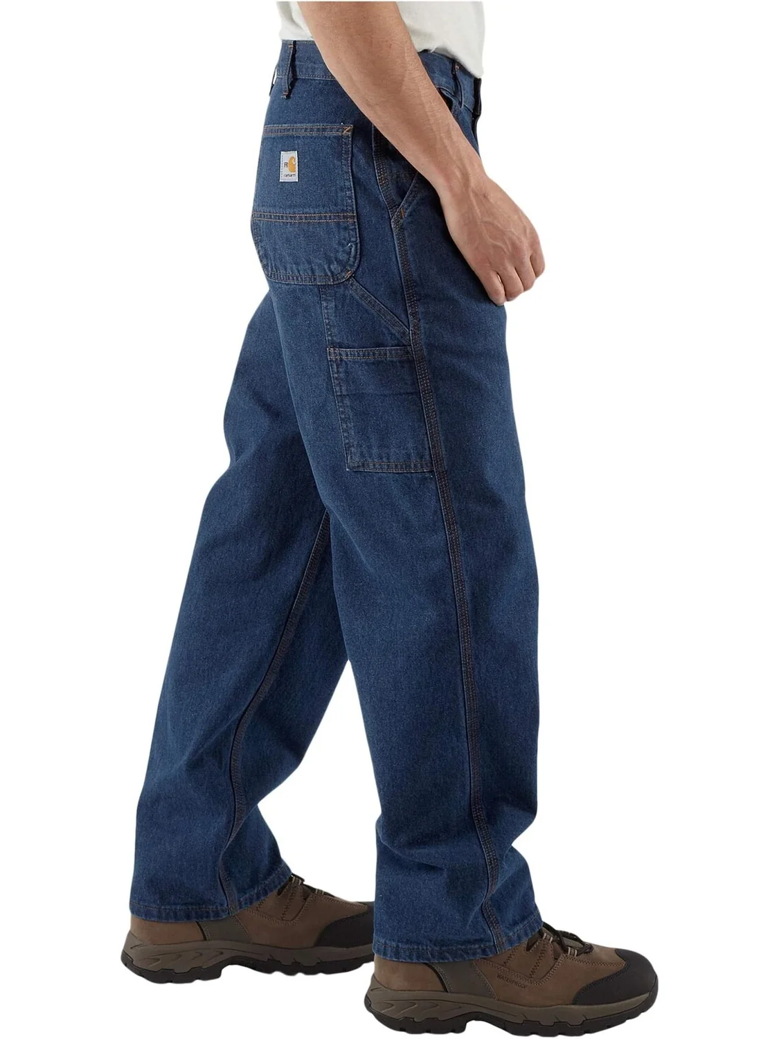Джинсы Big & Tall Flame-Resistant Signature Denim Dungarees Carhartt — изображение 5 из 6, джинсовый синий