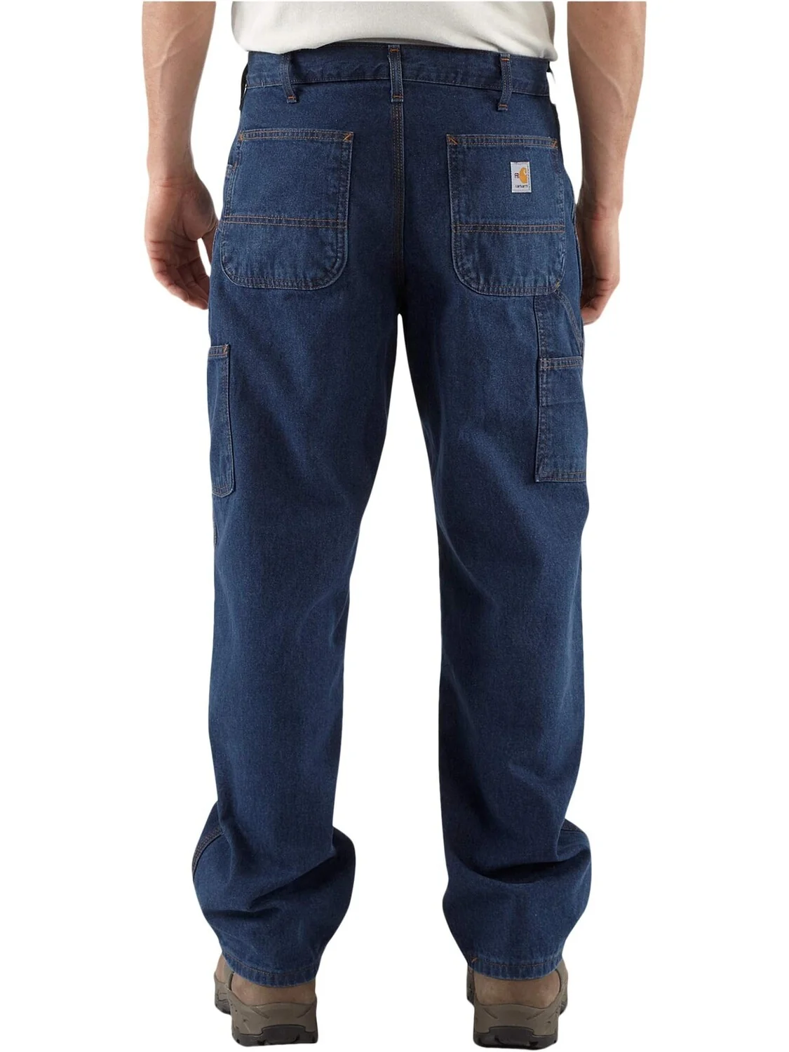 Джинсы Big & Tall Flame-Resistant Signature Denim Dungarees Carhartt — изображение 6 из 6, джинсовый синий
