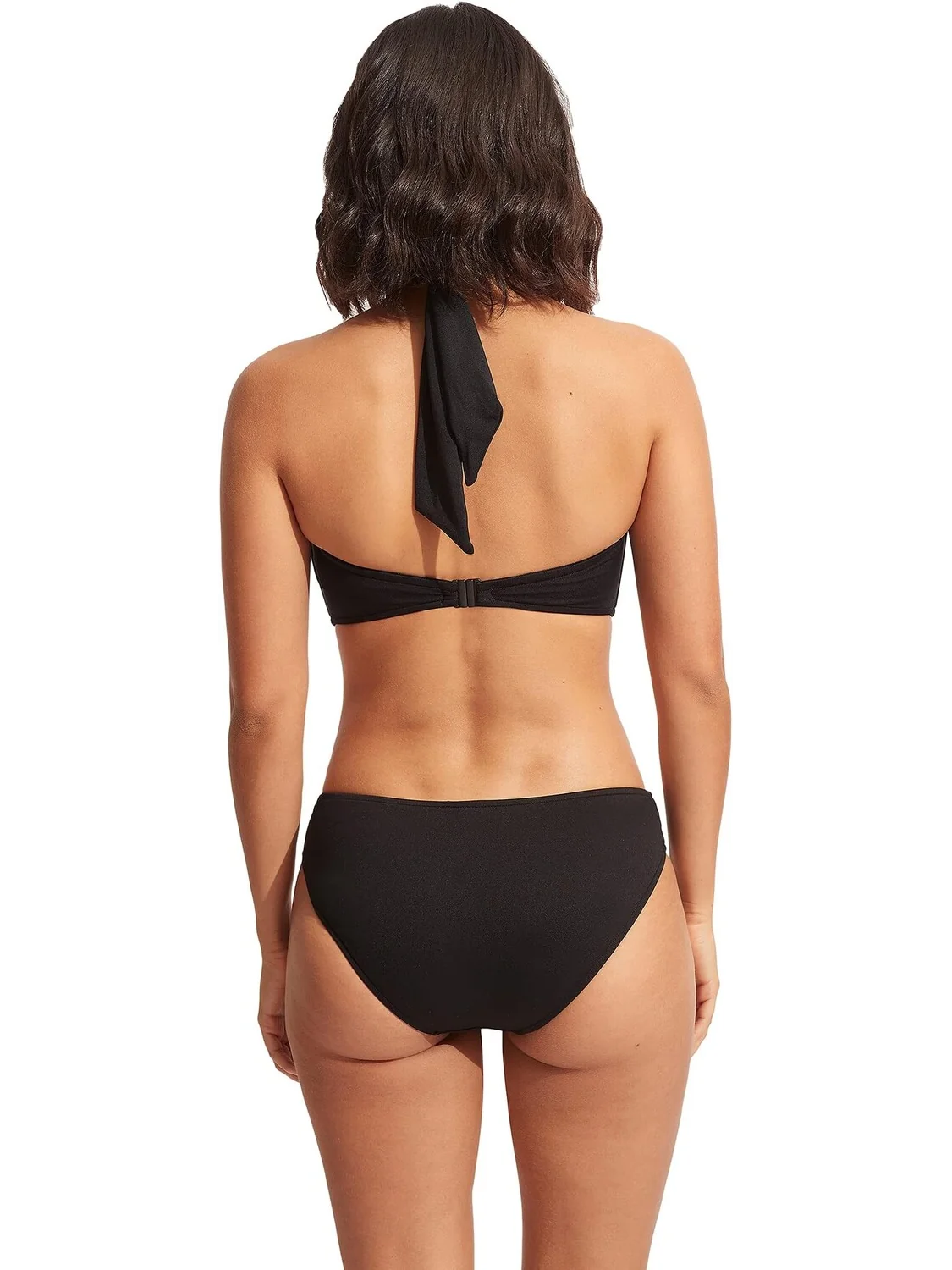 Коллективное бандо Seafolly с лямкой на шее — изображение 3 из 4, черный