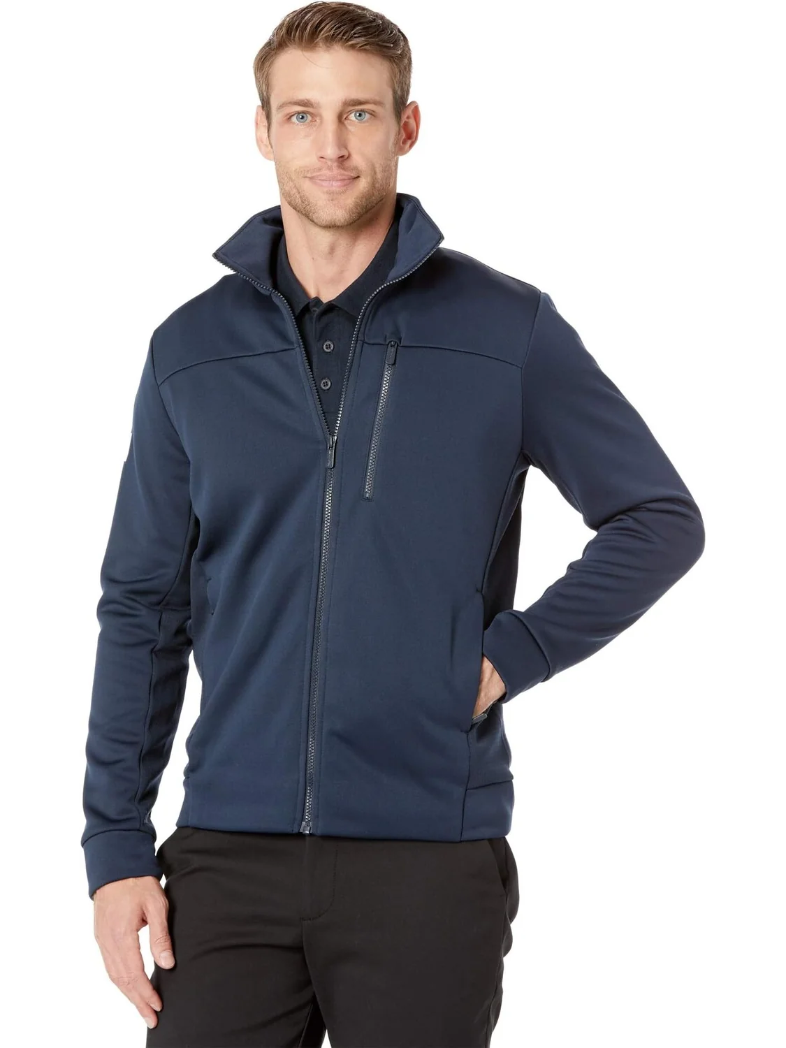 Куртка Crew Fleece Jacket Helly Hansen — изображение 1 из 4, темно-синий