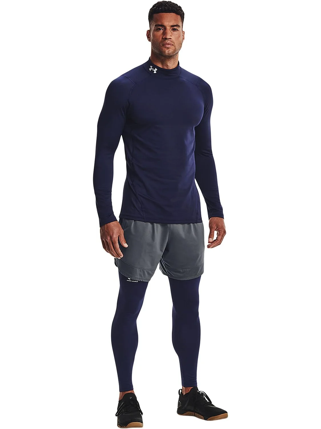 Подогнанный макет брони ColdGear Under Armour — изображение 3 из 3, темно-синий/белый