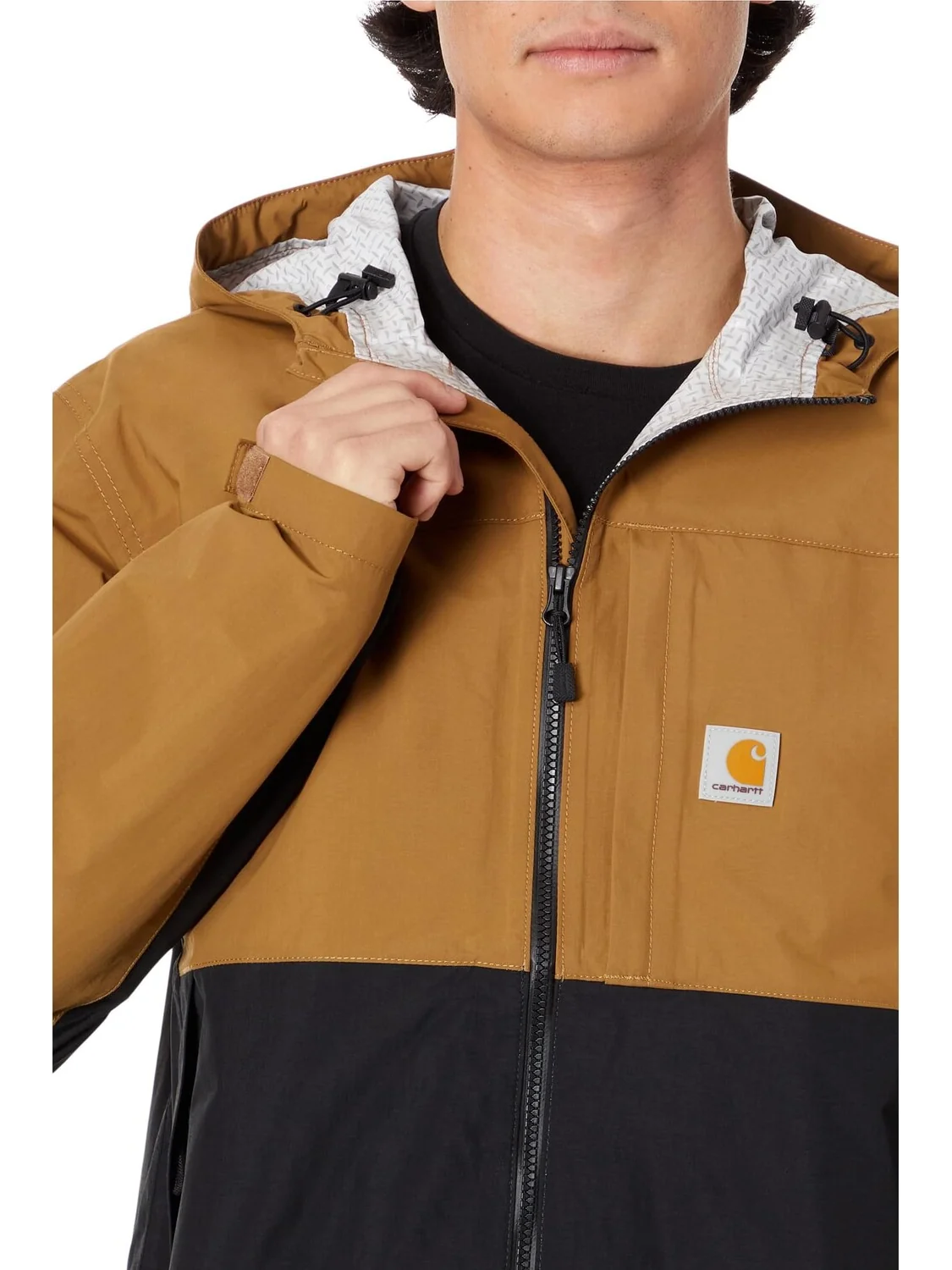 Легкая компактная куртка свободного покроя Storm Defender Carhartt — изображение 3 из 4, коричневый/черный