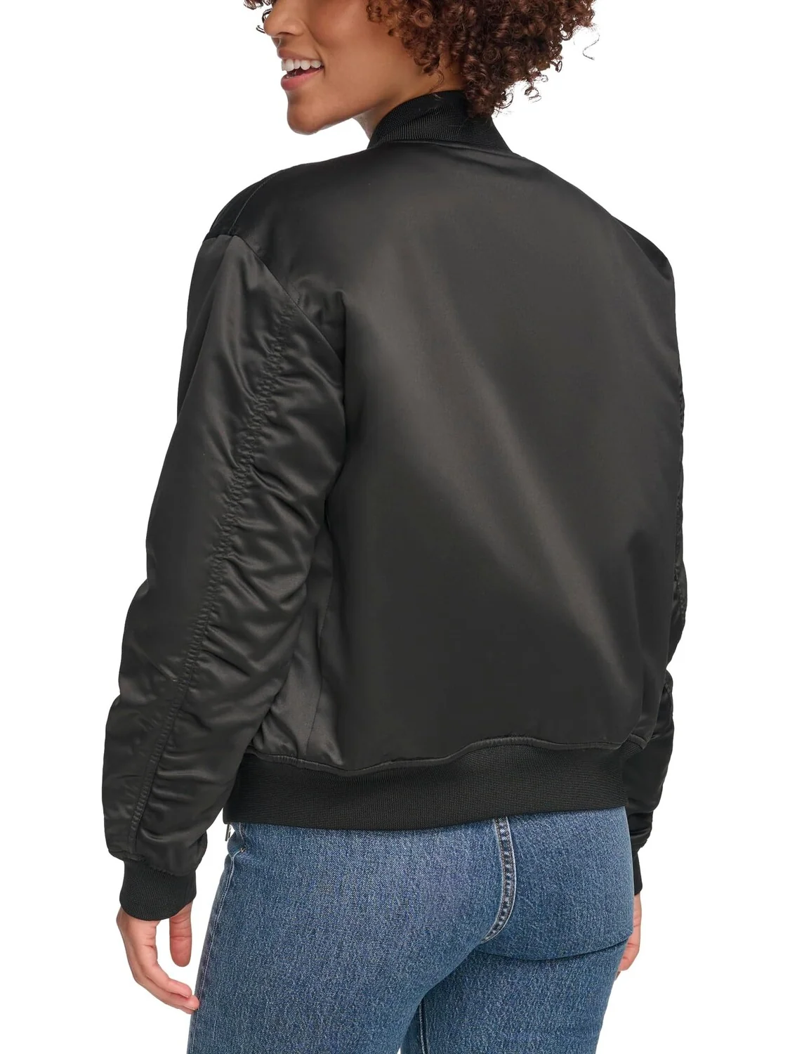 Куртка Fashion Bomber with Ruching on Sleeves Levi's — изображение 2 из 3, черный