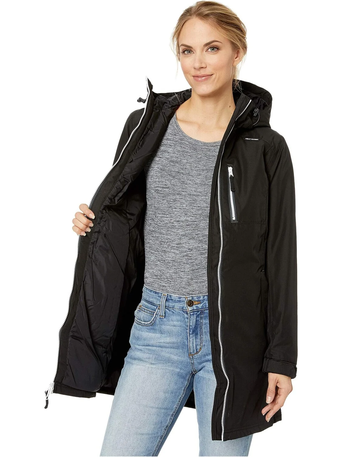 Длинная зимняя куртка Белфаст Helly Hansen — изображение 5 из 5, черный