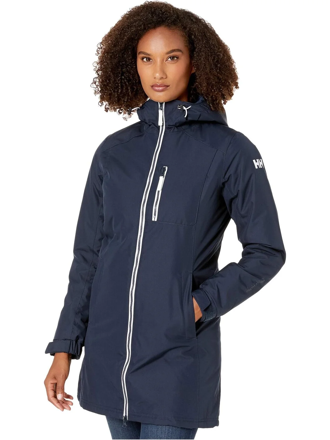 Длинная зимняя куртка Белфаст Helly Hansen — изображение 1 из 5, темно-синий