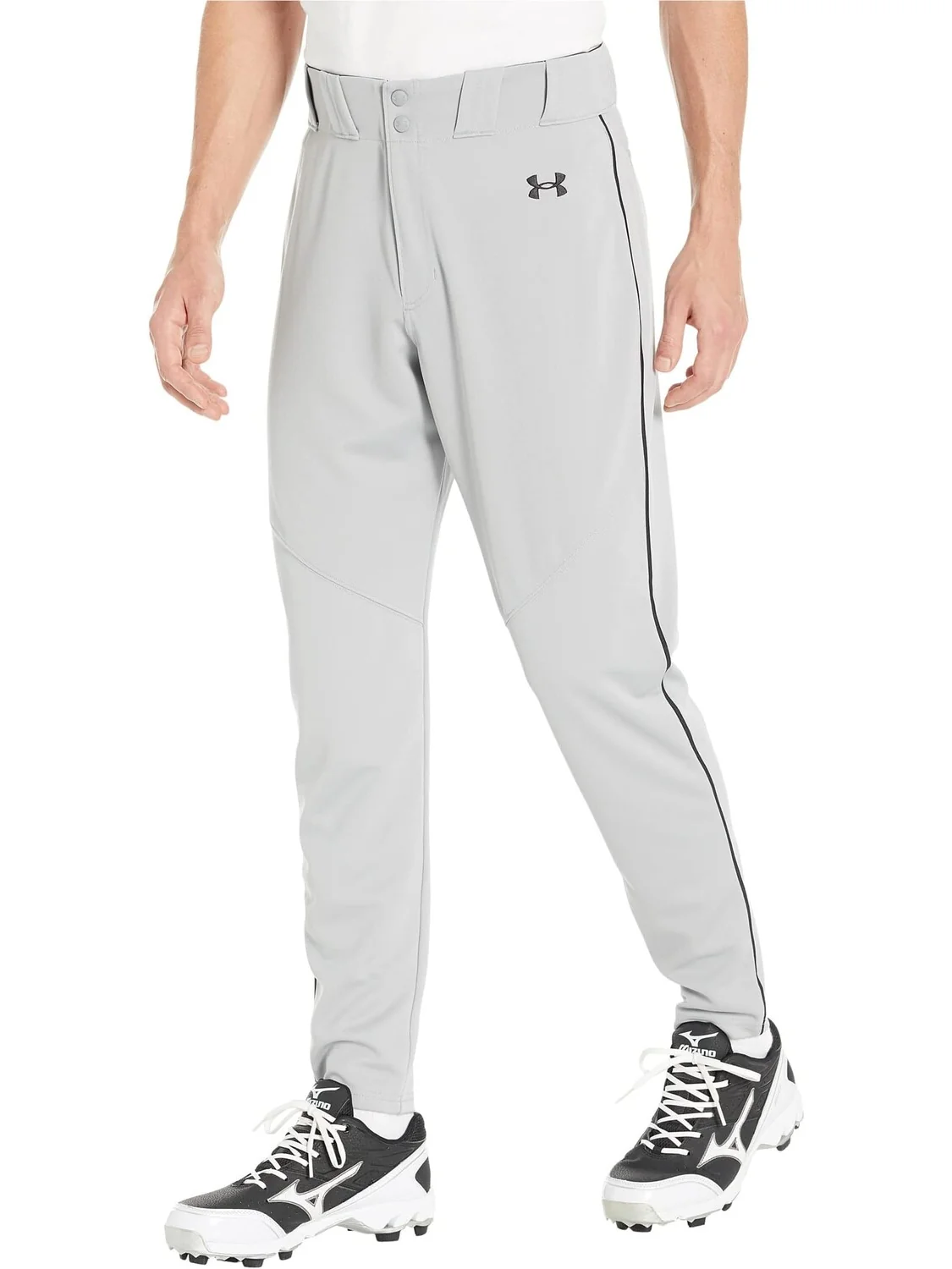 Бейсбольные брюки '22 — с кантом Under Armour — изображение 1 из 2, серый/черный/черный