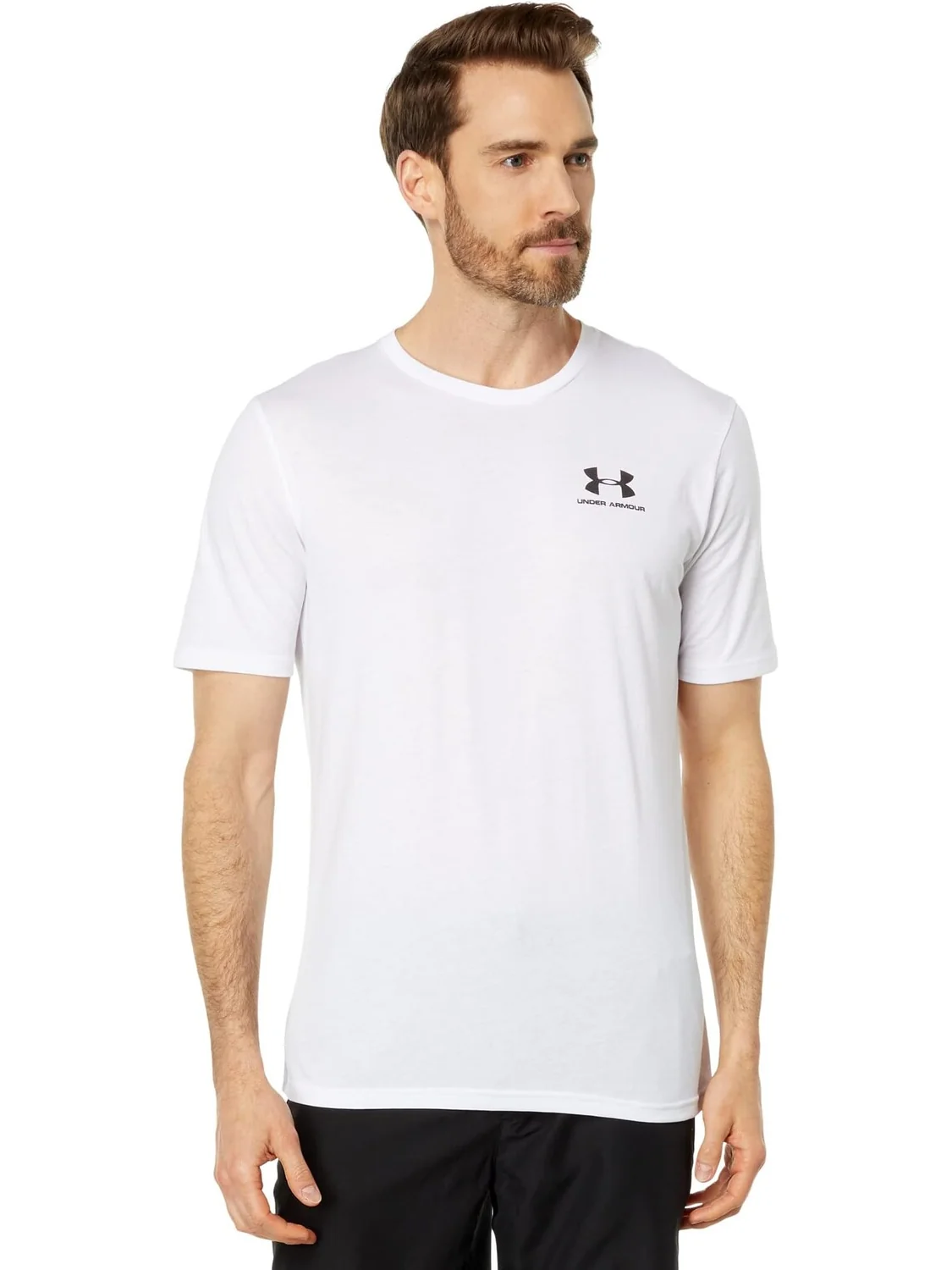 Sportstyle Левая грудь с коротким рукавом Under Armour — изображение 1 из 4, белый/черный