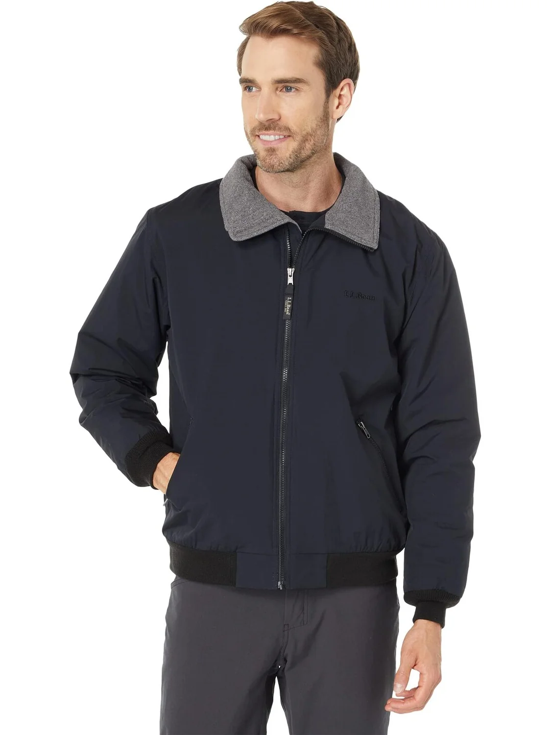 Куртка Warm-Up Jacket L.L.Bean — изображение 1 из 4, черный
