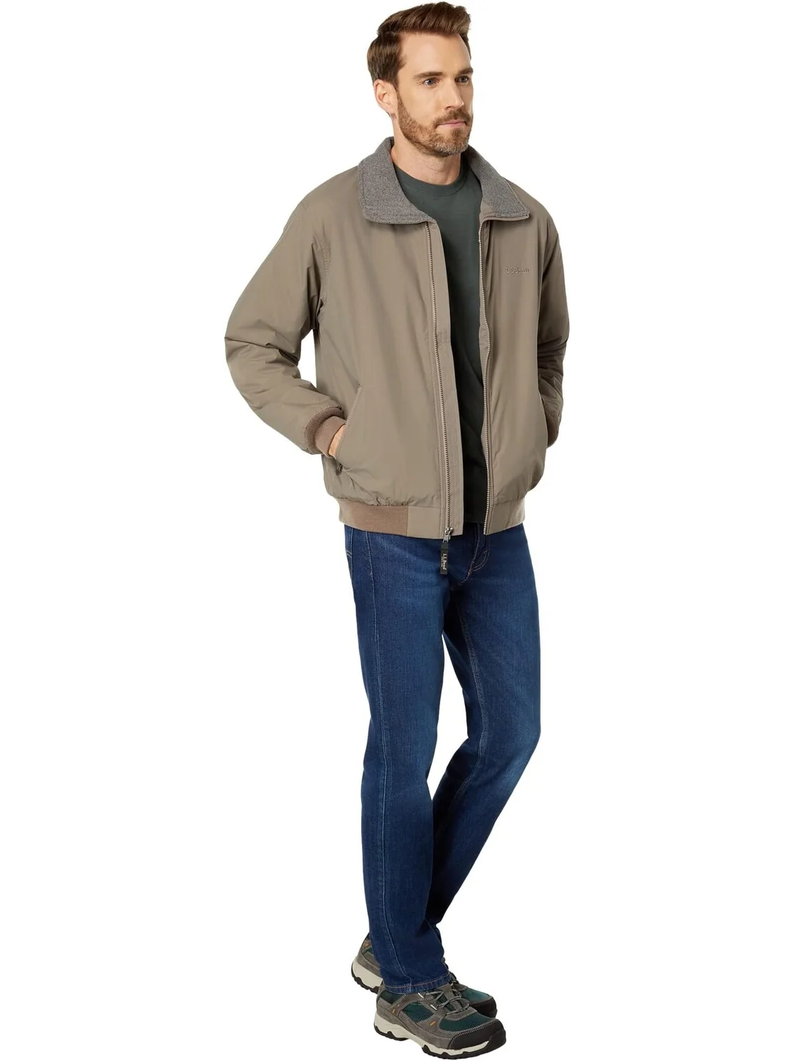 Куртка Warm-Up Jacket L.L.Bean — изображение 4 из 4, коричневый