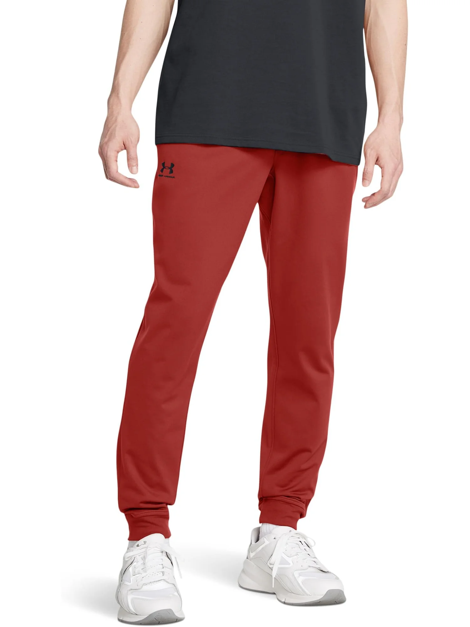 Брюки Under Armour Sportstyle Tricot Jogger — изображение 1 из 4, оранжевый/черный