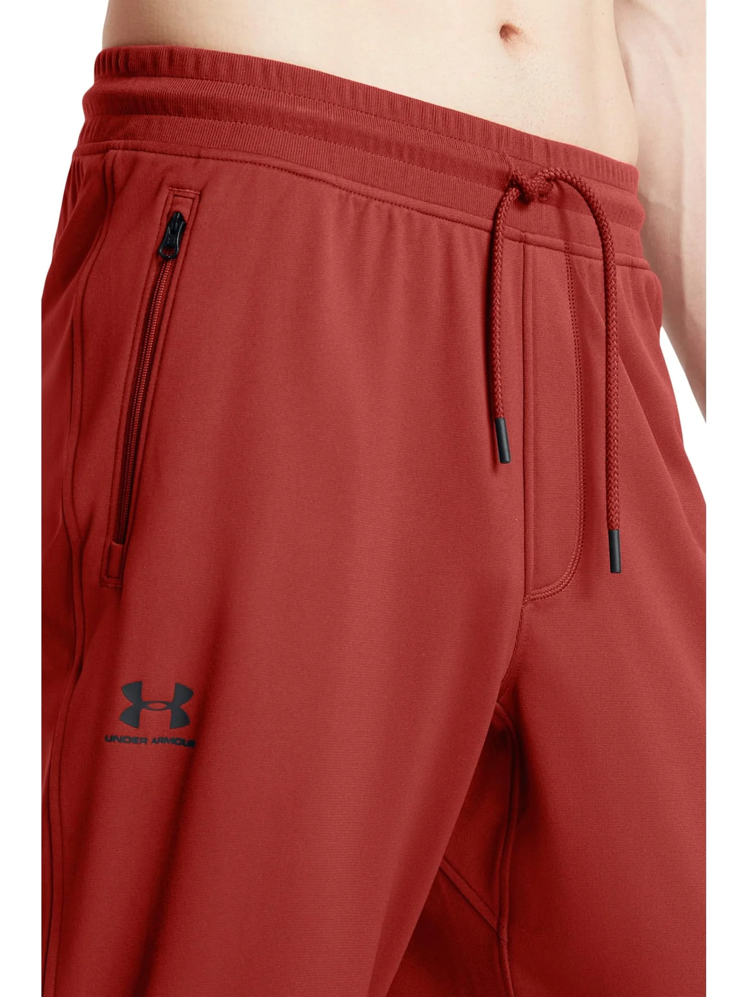 Брюки Under Armour Sportstyle Tricot Jogger — изображение 3 из 4, оранжевый/черный