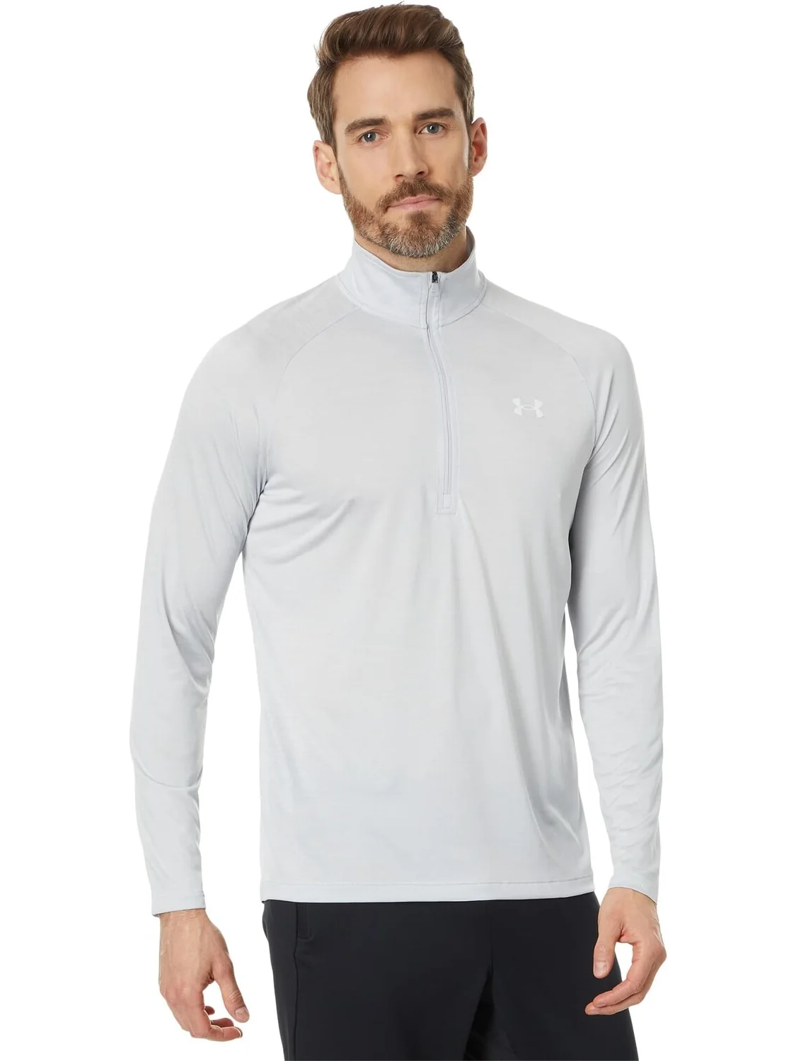 UA Tech 1/2 на молнии Under Armour — изображение 1 из 4, серый/белый