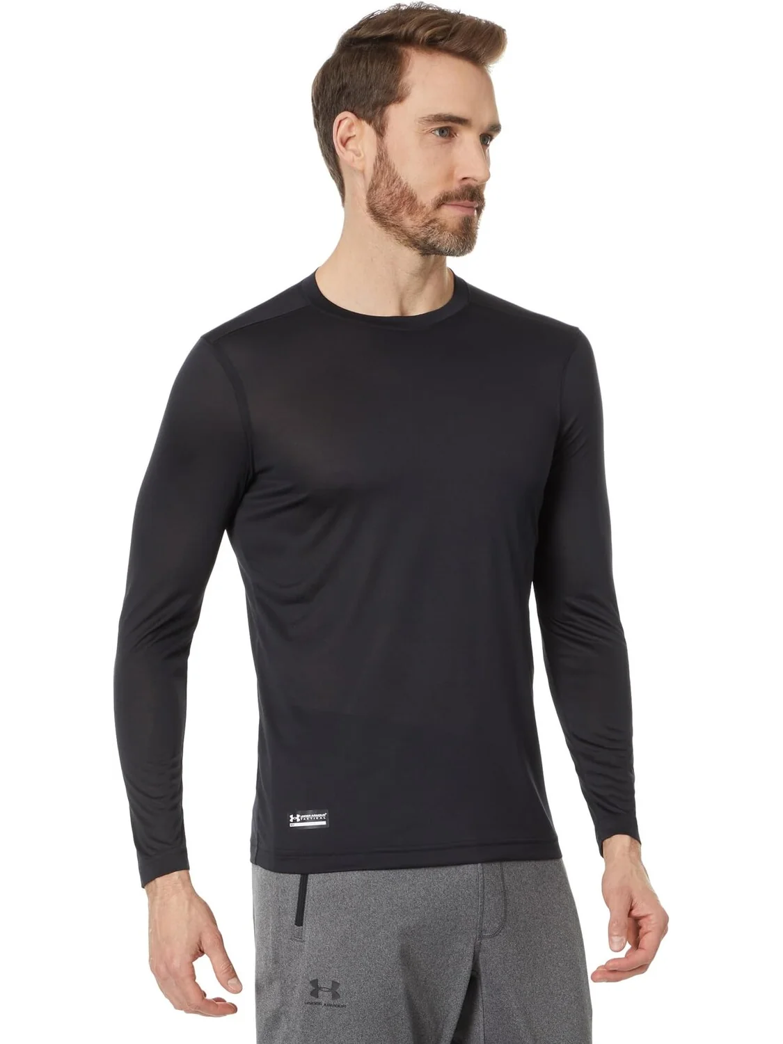 Футболка с длинными рукавами UA Tac Tech Under Armour — изображение 1 из 4, черный