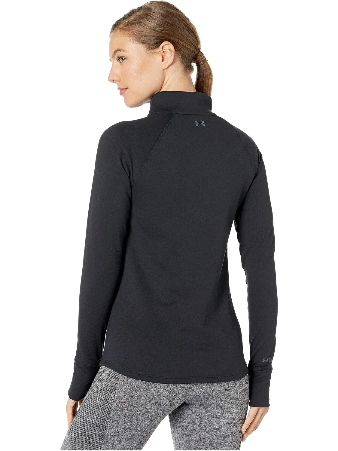 ColdGear(R) Base 4.0, молния 1/2 Under Armour — изображение 3 из 4, черный/серый
